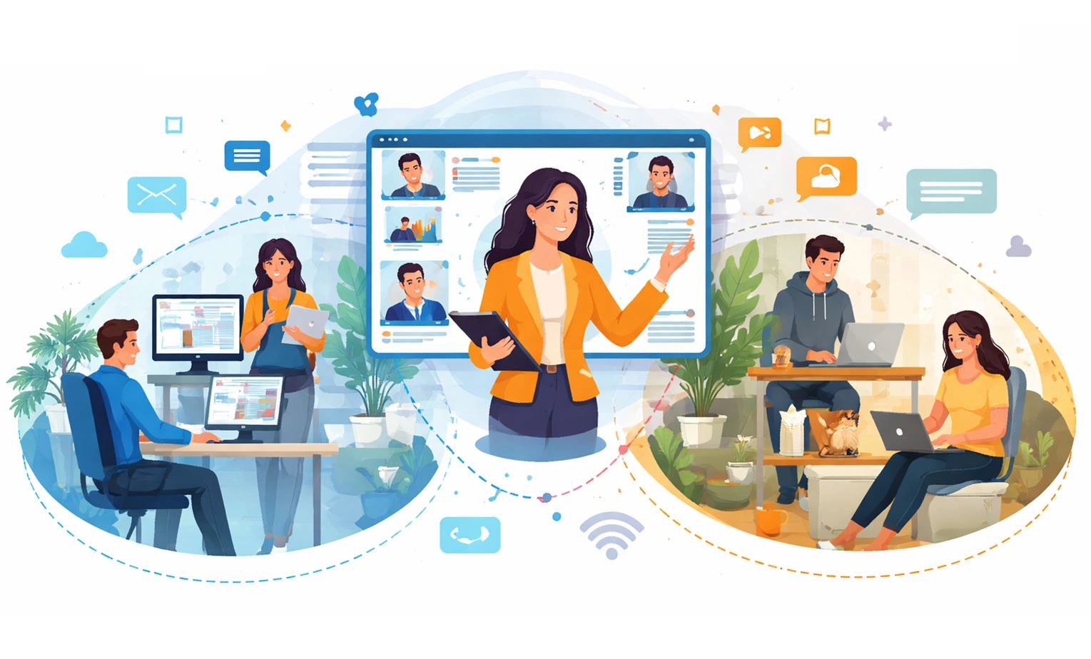 Leading Hybrid Workforces